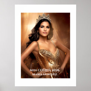 Miss Pageant Personlig Porträtt Poster