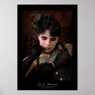 Miss Peacock - Skriv ut Poster