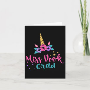 Miss Pre-k Grad Preschool Studenten Girls Kids Kort