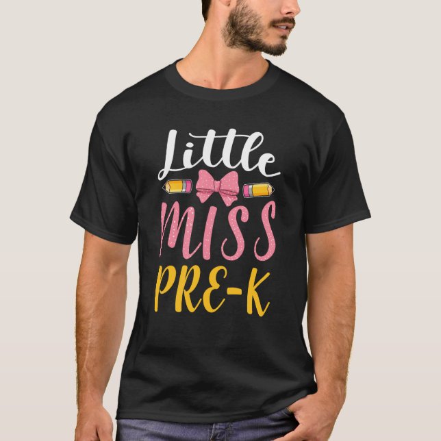 Miss Pre K Nursery Preschool School Enrolment Educ T Shirt (Framsida)
