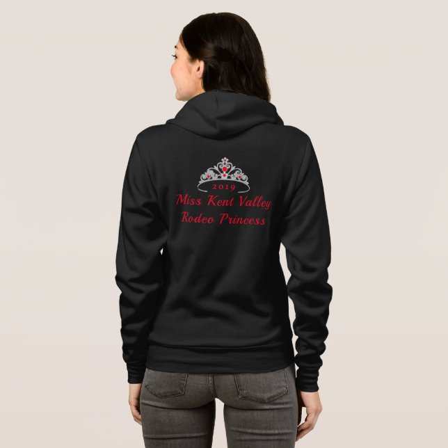 Miss Rodeo Krona Hoodie T Shirt (Hel baksida)