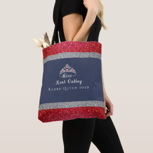 Miss Rodeo Krona Miss Rodeo Anpassningsbar Titel Tygkasse