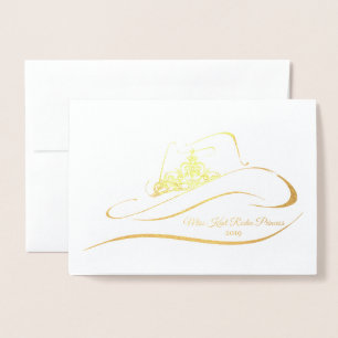 Miss Rodeo Skönhetstävling Krona Foil Krona Note C Folierat Kort