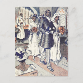 Miss Samantha Johnson's Bröllop Vykort