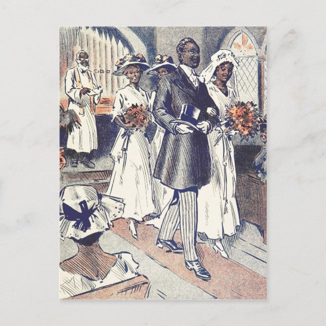 Miss Samantha Johnson's Bröllop Vykort (Framsida)