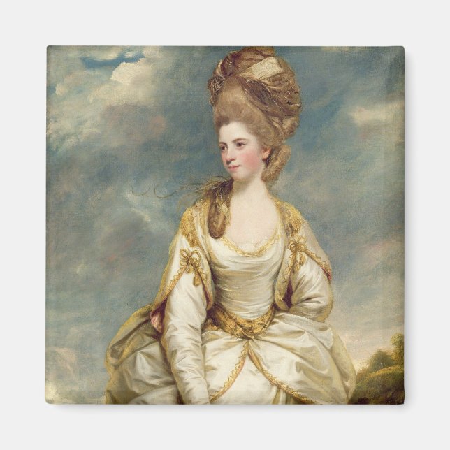 Miss Sarah Campbell, 1777-78 (olja på canvas) Magnet (Framsidan)