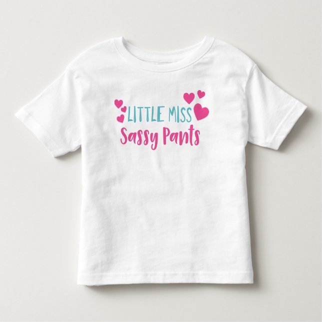Miss Sassy Byxor, Sassy, Sassy Girl, Hearts T Shirt (Framsida)