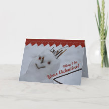 Miss Snögubbe CC0382 Valentine Greeting Card
