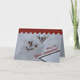 Miss Snögubbe CC0382 Valentine Greeting Card Helgkort