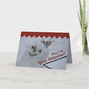 Miss Snögubbe CC0382 Valentine Greeting Card Helgkort