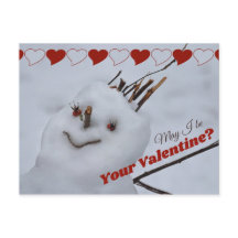 Miss Snögubbe i kärlek CC1199 Funny Valentine