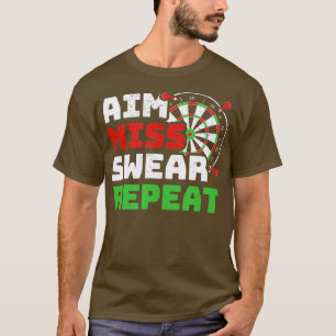 Miss Swear Repeat I Funny Darts Player T Shirt