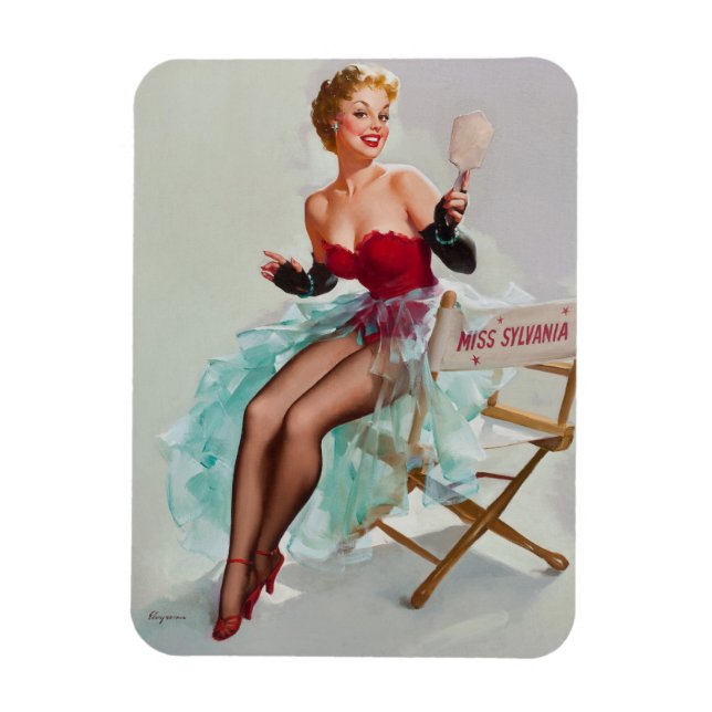 Miss Sylvania Pin-Up Girl Magnet (Vertikal)