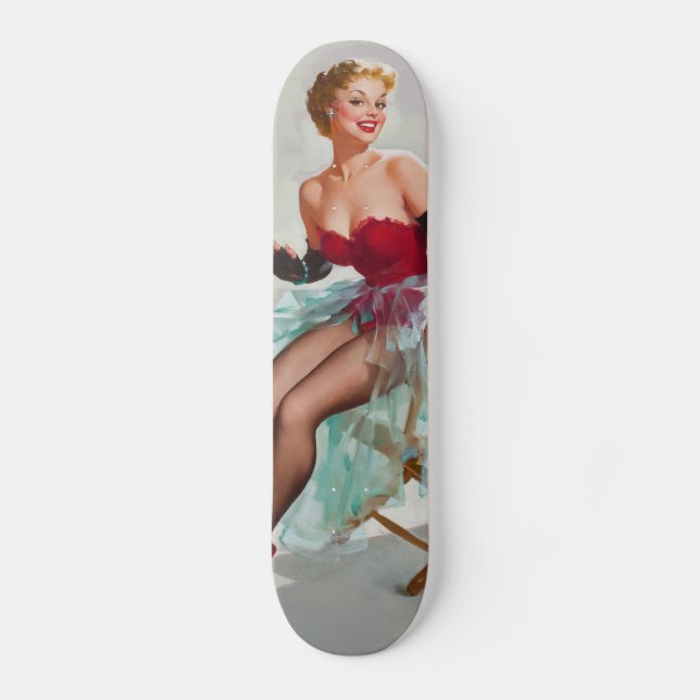 Miss Sylvania Pin-Up Girl Skateboard Bräda 19,5 Cm (Framsida)