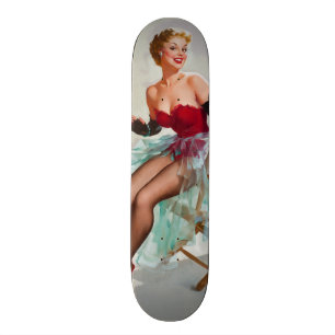 Miss Sylvania Pin-Up Girl Skateboard Bräda 19,5 Cm