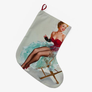 Miss Sylvania Pin-Up Girl Stor Julstrumpa