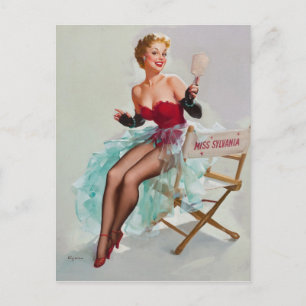 Miss Sylvania Pin-Up Girl Vykort