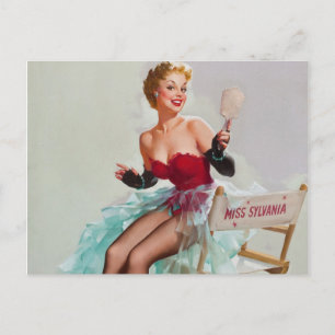 Miss Sylvania Pin-Up Girl Vykort
