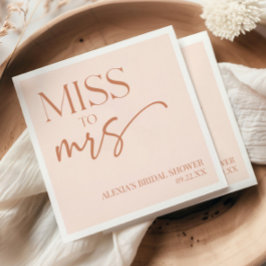 Miss till Brown Tan Boho Bohemian Möhippa Pappersservett