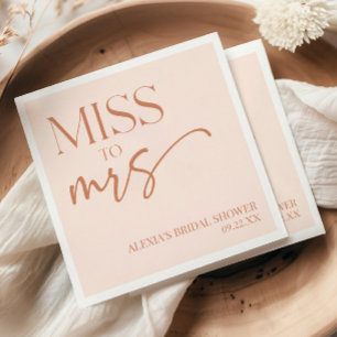 Miss till Brown Tan Boho Bohemian Möhippa Pappersservett