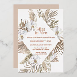 Miss till fru Boho Blommigt Möhippa Ro Guld F