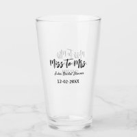 Miss till Mrs bröllopsfest stilren enkel lägga til