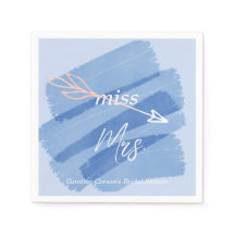 Miss till mrs Dusky Blue Paint Swash