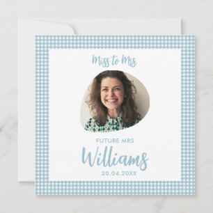 Miss till mrs Future Mrs Modern Boho Flat Card