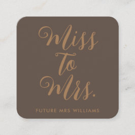 Miss till Mrs Modern Möhippa Tilläggskort