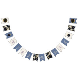 Miss till Mrs Möhippa Blommigt Blackberry Vimplar