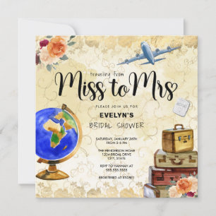 Miss till Mrs Möhippa Inbjudningar