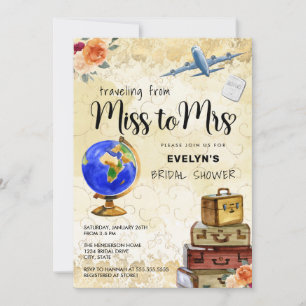Miss till Mrs Möhippa Inbjudningar