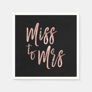Miss till Mrs Möhippa Rosa - Ro guldolja Pappersservett