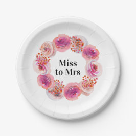 Miss till Mrs Rosa Blommigt Bachelorette Möhippa