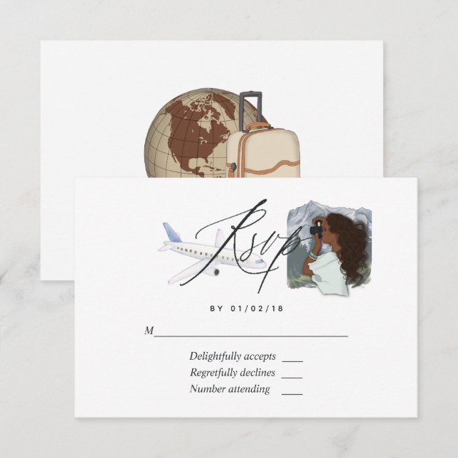 Miss To Mrs Travel Möhippa OSA kort (Fram/baksida)