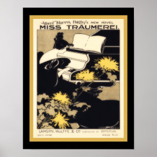 Miss Traumerei 1895 Art nouveau Poster
