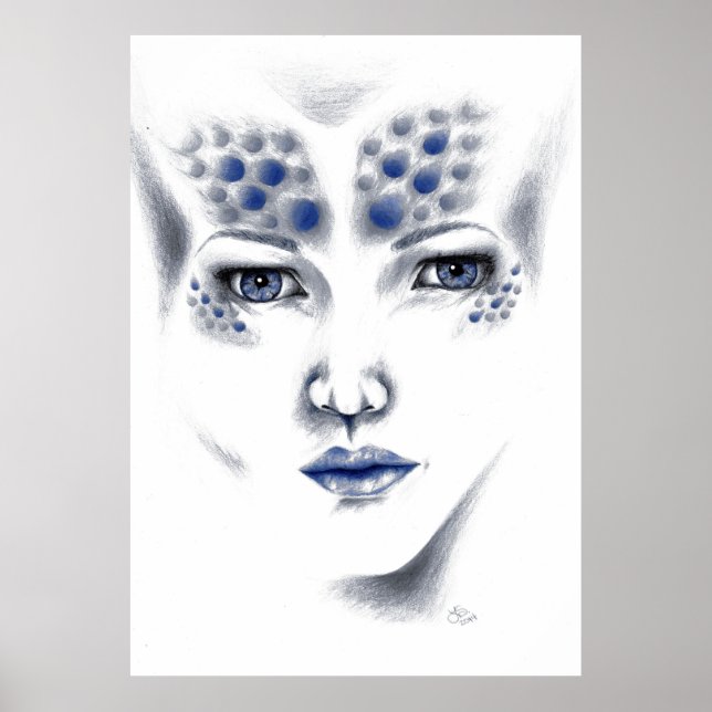 Miss Universe Allverse Alien Dam Original Art Poster (Framsidan)