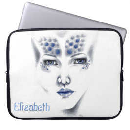 Miss Universe Vacker utomjordinge kvinna Original  Laptop Sleeve