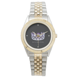 Miss USA America stil Anpassningsbar Two-Tone Watc Armbandsur
