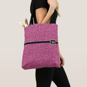 Miss USA Krona Skönhetstävling Faux Glitter Tote B Tygkasse