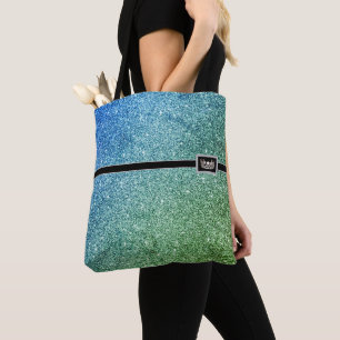 Miss USA Krona Skönhetstävling Faux Glitter Tote B Tygkasse