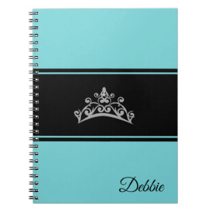Miss USA Notebook Skönhetstävling Silver Krona Anteckningsbok