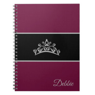 Miss USA Notebook Skönhetstävling Silver Krona Anteckningsbok