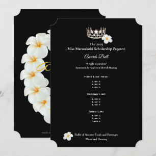 Miss USA Silver Crwn Plumeria Awards Boll Prgm Inbjudningar