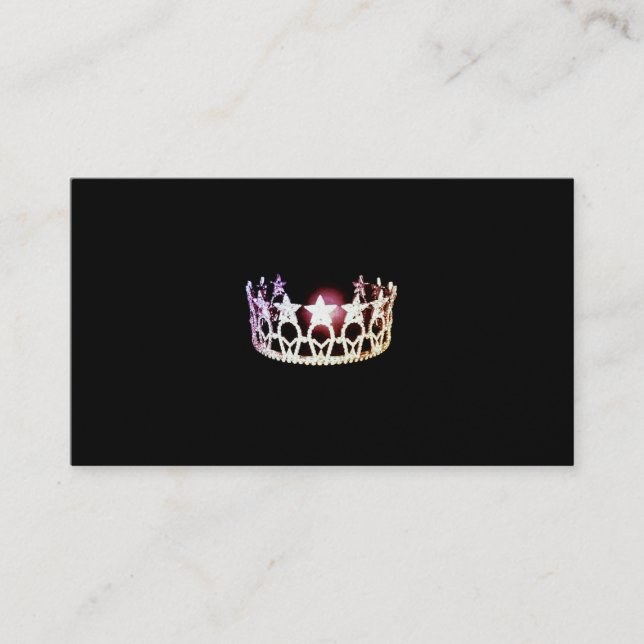 Miss USA Silver Krona Affärskort Visitkort (Framsida)