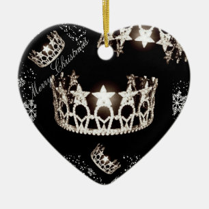 Miss USA Silver Krona jul Ornament