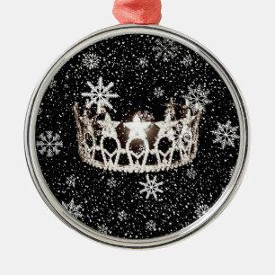 Miss USA Silver Krona jul Ornament