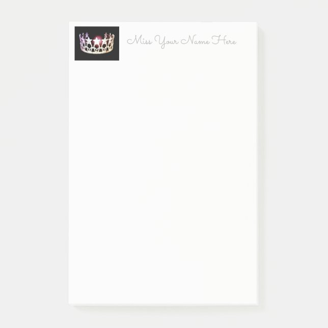 Miss USA Silver Krona Post-it-Notes Post-it Block (Framsida)
