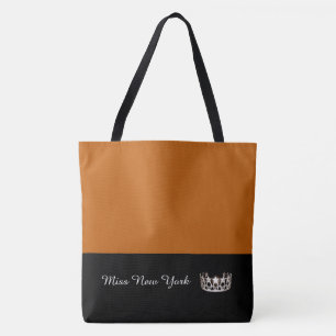 Miss USA Silver Krona Tote Bag-LRGE Pumpkin Tygkasse