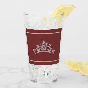 Miss USA Silver Skönhetstävling Tiara Krona Glass Glaskopp